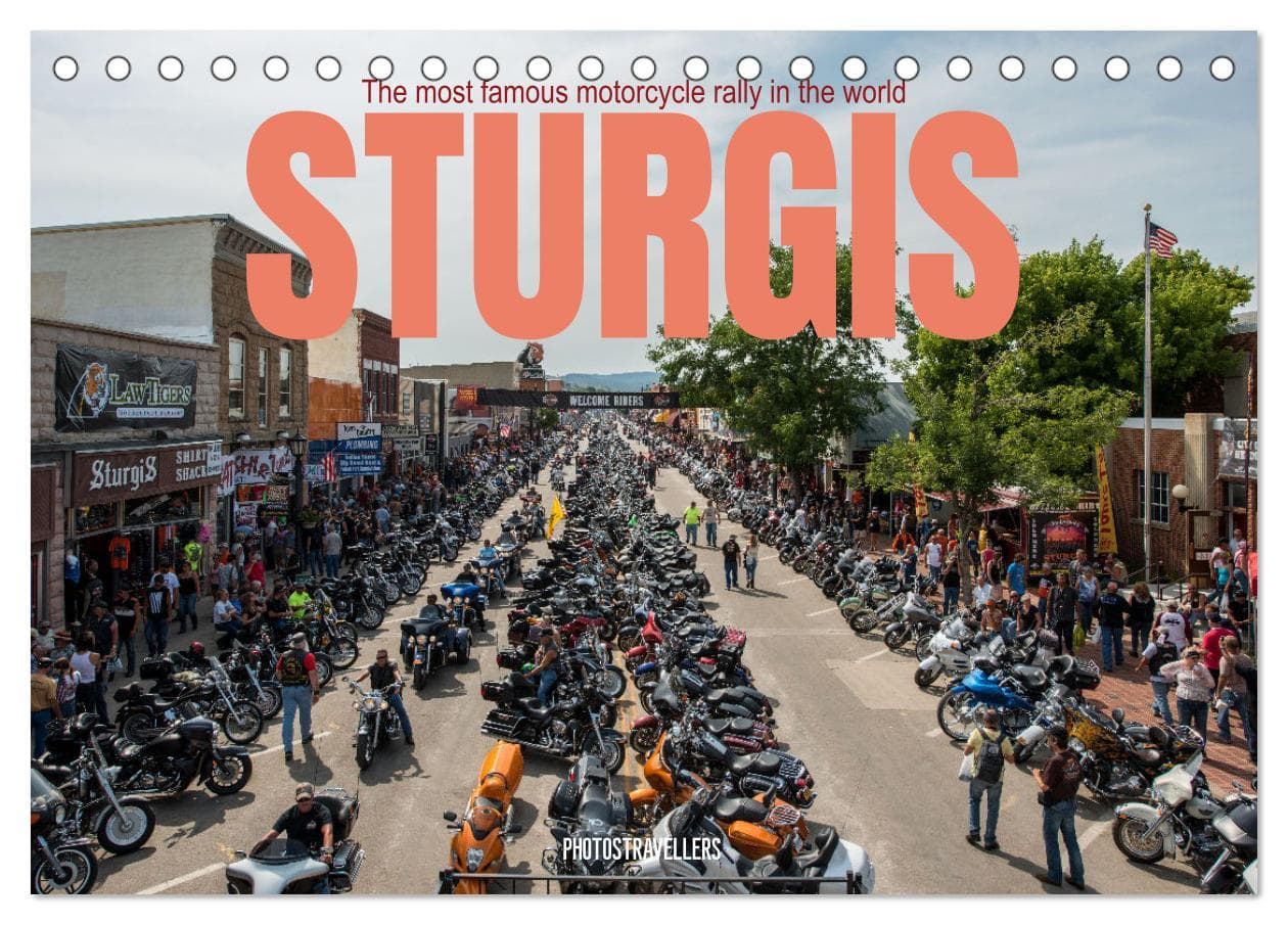 Sturgis - The most famous motorcycle rally in the world (Desk Calendar 2026 DIN A5 landscape), CALVENDO 12 Month DeskCalendar