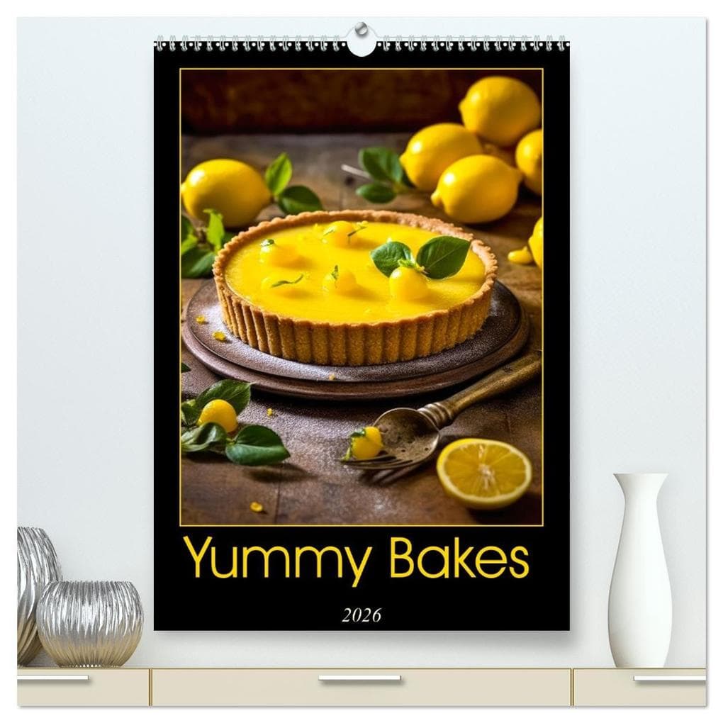 Yummy Bakes (High Quality Premium Wall Calendar 2026 DIN A2 portrait),CALVENDO 12 Month Wall Calendar