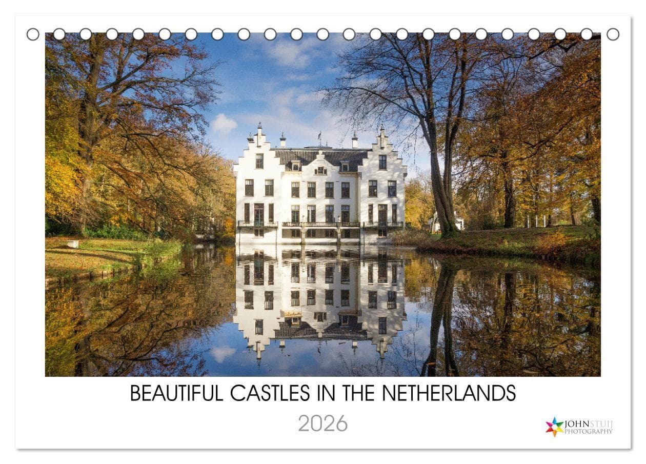 Beautiful castles in the Netherlands (Desk Calendar 2026 DIN A5 landscape), CALVENDO 12 Month DeskCalendar
