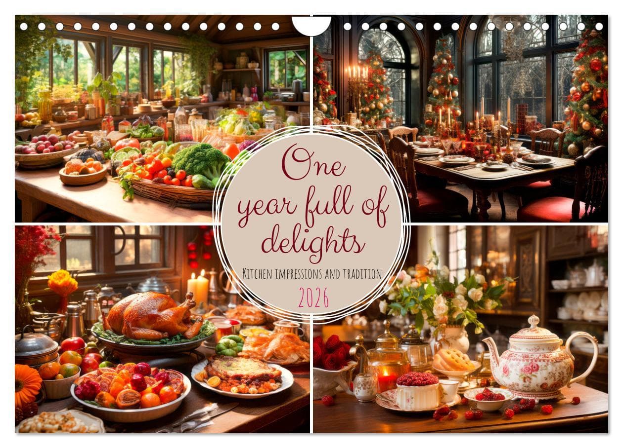 One year full of delights (Wall Calendar 2026 DIN A4 landscape), CALVENDO 12 Month Wall Calendar