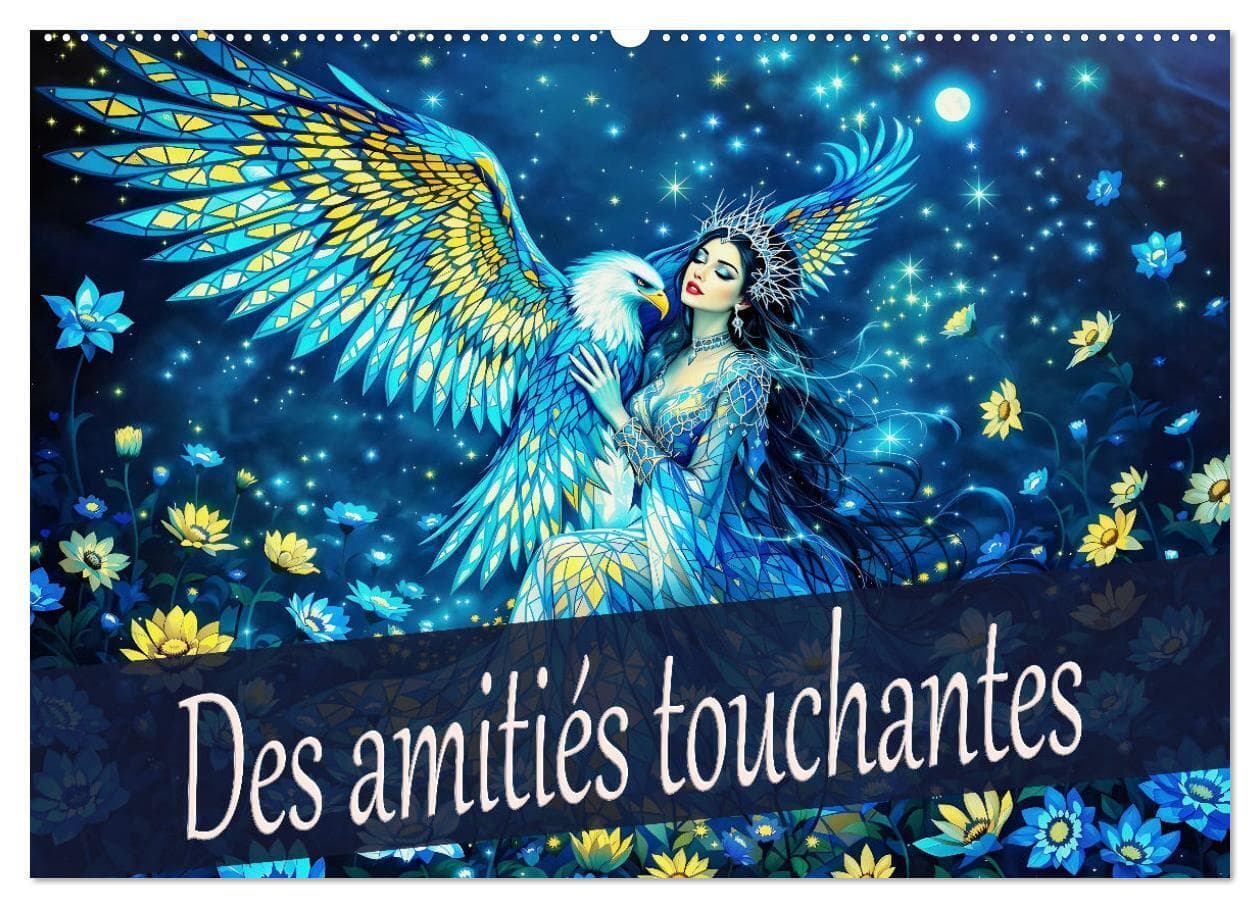 Des amitiés touchantes (Calendrier mural 2026 DIN A2 vertical), CALVENDO calendrier mensuel