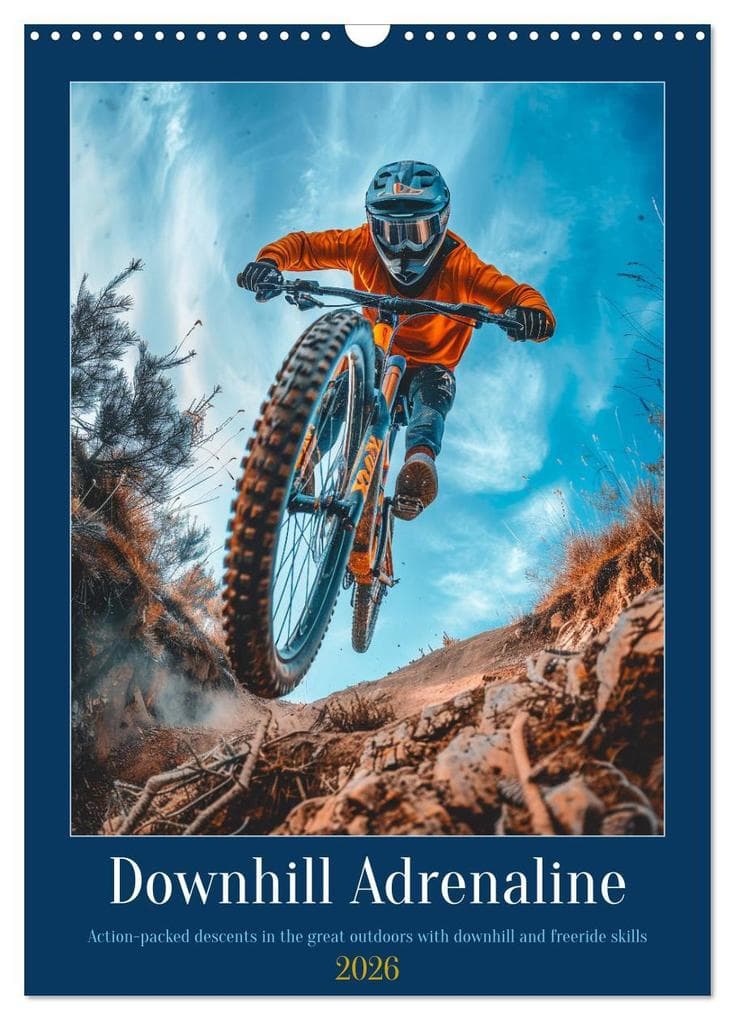 Downhill Adrenaline (Wall Calendar 2026 DIN A3 portrait), CALVENDO 12 Month Wall Calendar