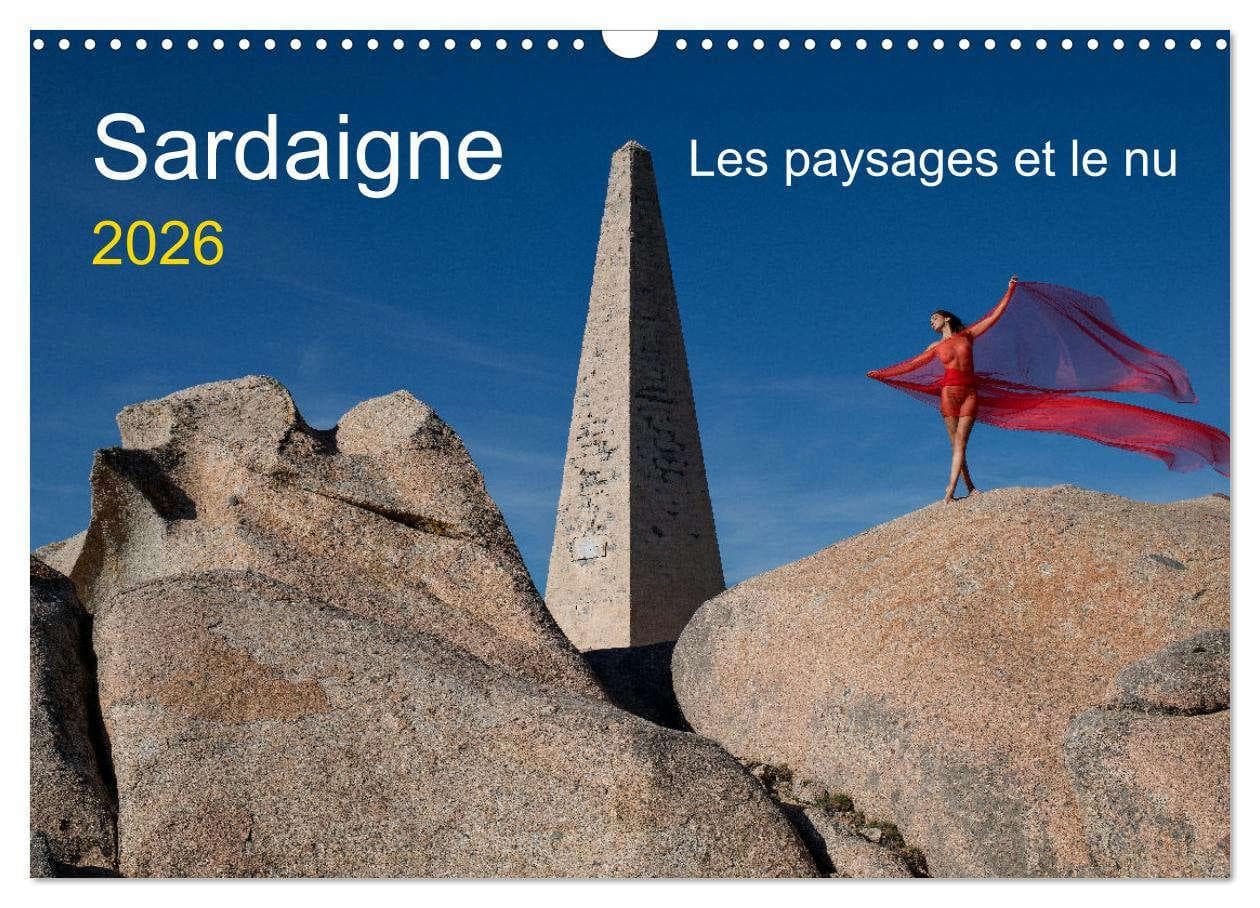Sardaigne - Les paysages et le nu (Calendrier mural 2026 DIN A3 vertical), CALVENDO calendrier mensuel