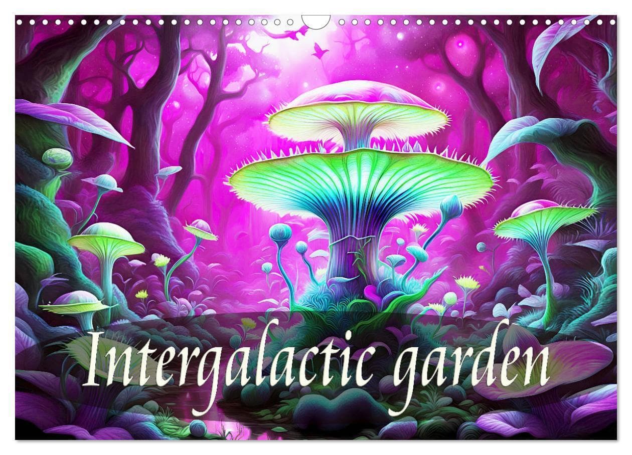 Intergalactic garden (Wall Calendar 2026 DIN A3 landscape), CALVENDO 12 Month Wall Calendar