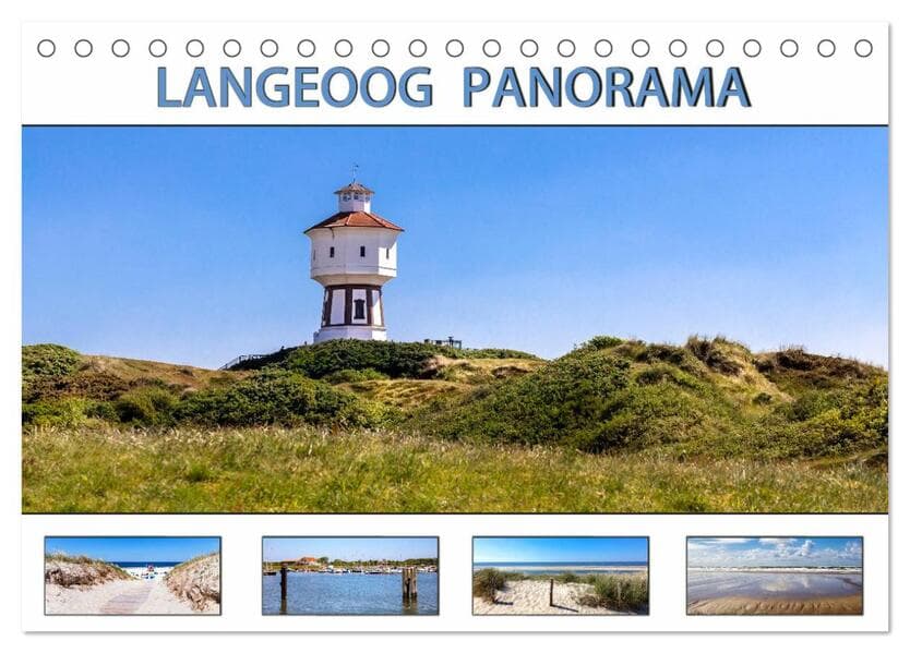 LANGEOOG PANORAMA (Tischkalender 2026 DIN A5 quer), CALVENDO Monatskalender
