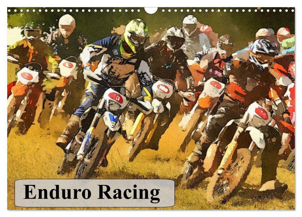 Enduro Racing (Wall Calendar 2026 DIN A3 landscape), CALVENDO 12 Month Wall Calendar