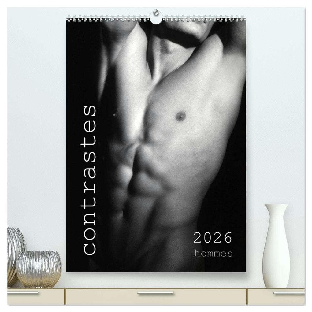 contrastes hommes (Calendrier mural 2026 DIN A2 horizontal) calendrier de bureau