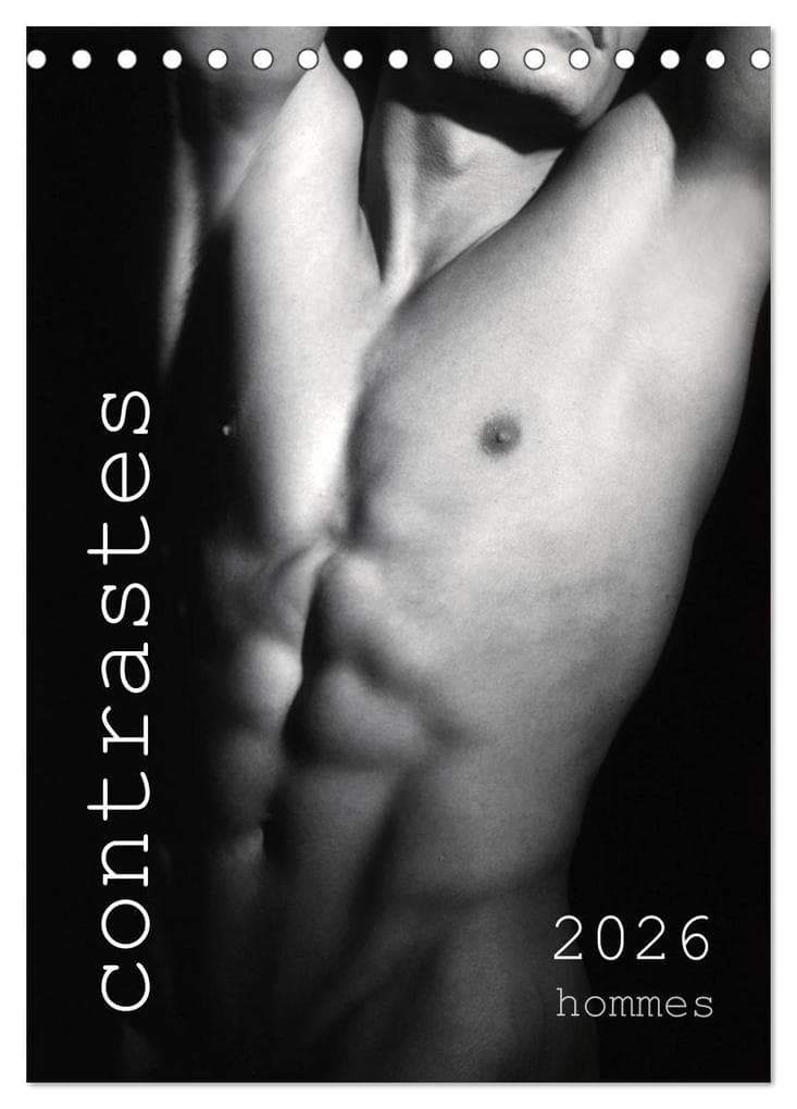 contrastes hommes (Calendrier de bureau 2026 DIN A5 horizontal), CALVENDO calendrier mensuel