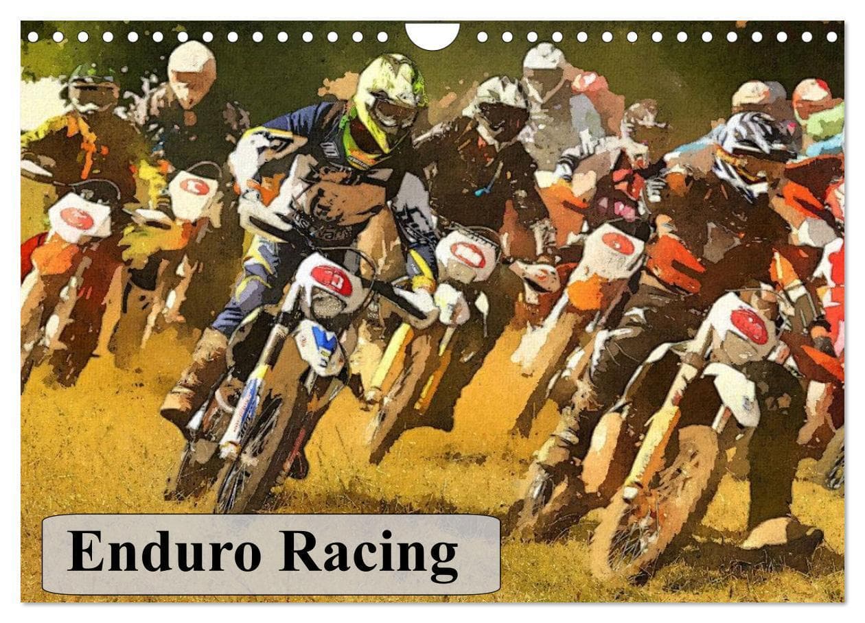 Enduro Racing (Wall Calendar 2026 DIN A4 landscape), CALVENDO 12 Month Wall Calendar