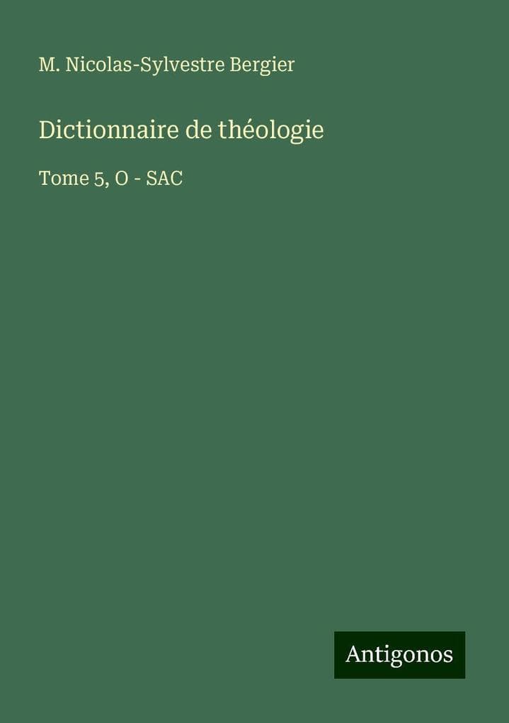 Dictionnaire de théologie