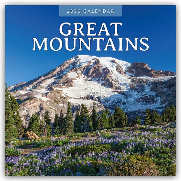 Great Mountains 2026 Square Wall Calendar