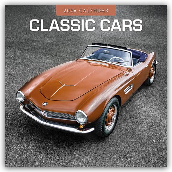 Classic Cars - Klassische Autos 2026 - 16-Monatskalender