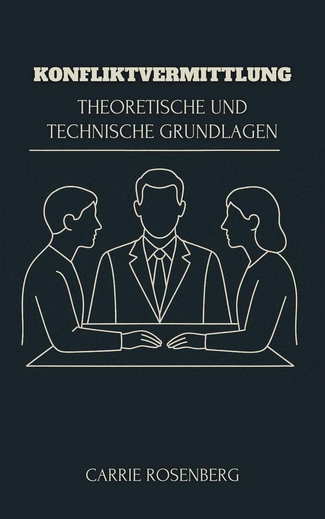 Konfliktvermittlung: Theoretische Und Technische Grundlagen (Konfliktmediation: Theorie, Technik und Interdisziplinäre Praxis)