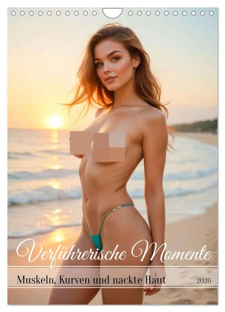 Verführerische Momente - Muskeln, Kurven und nackte Haut (Wandkalender 2026 DIN A4 hoch), CALVENDO Monatskalender