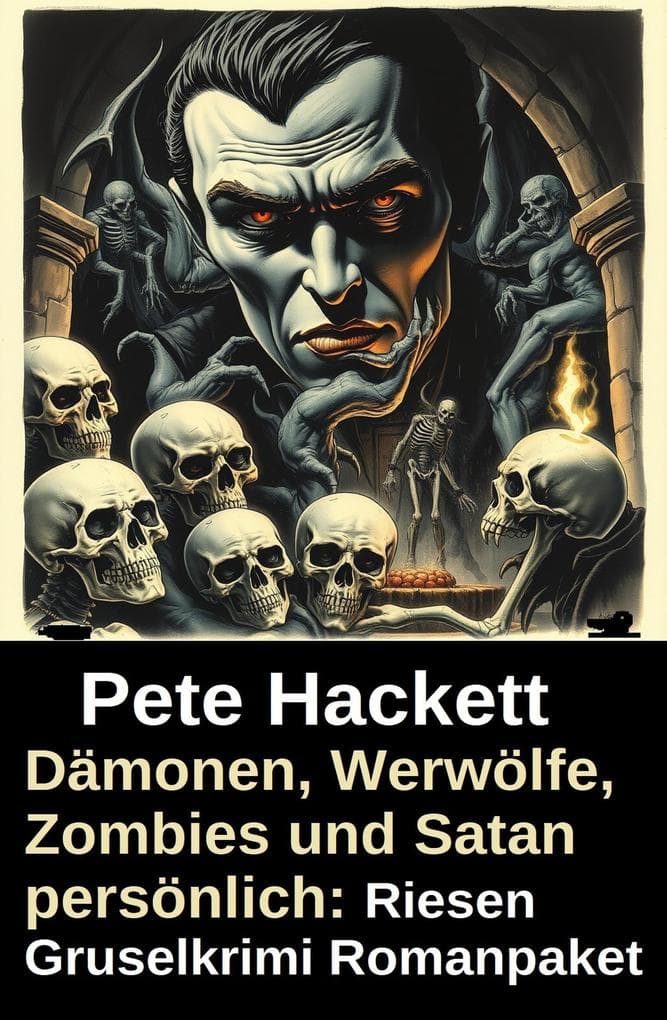Dämonen, Werwölfe, Zombies und Satan persönlich: Riesen Gruselkrimi Romanpaket