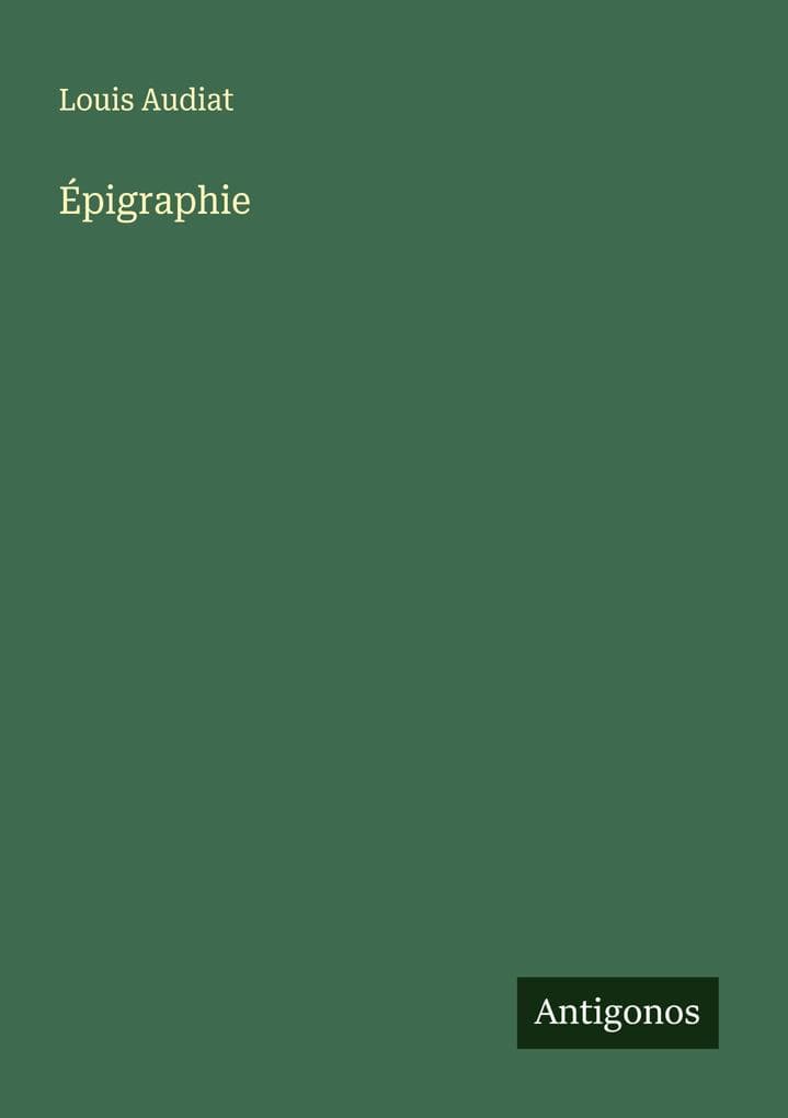 Épigraphie
