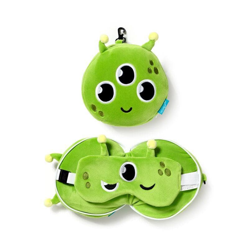 Relaxeazzz Space Cadet Alien Weltraum Reisekissen & Schlafmaske