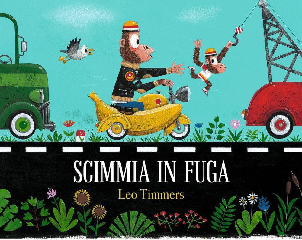 Scimmia in fuga