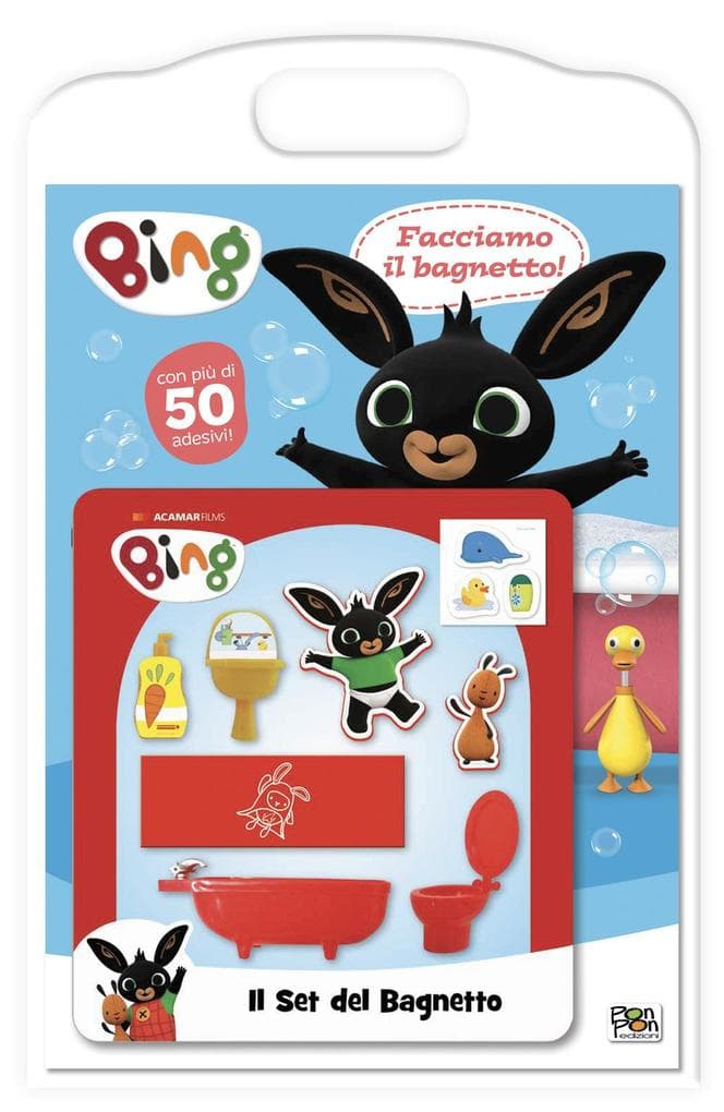 Facciamo il bagnetto! Bing. Con adesivi