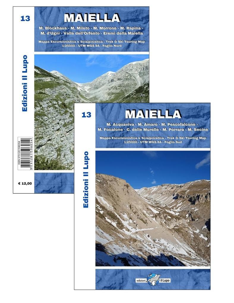 Carta Maiella. Mappa escursionistica e scialpinistica