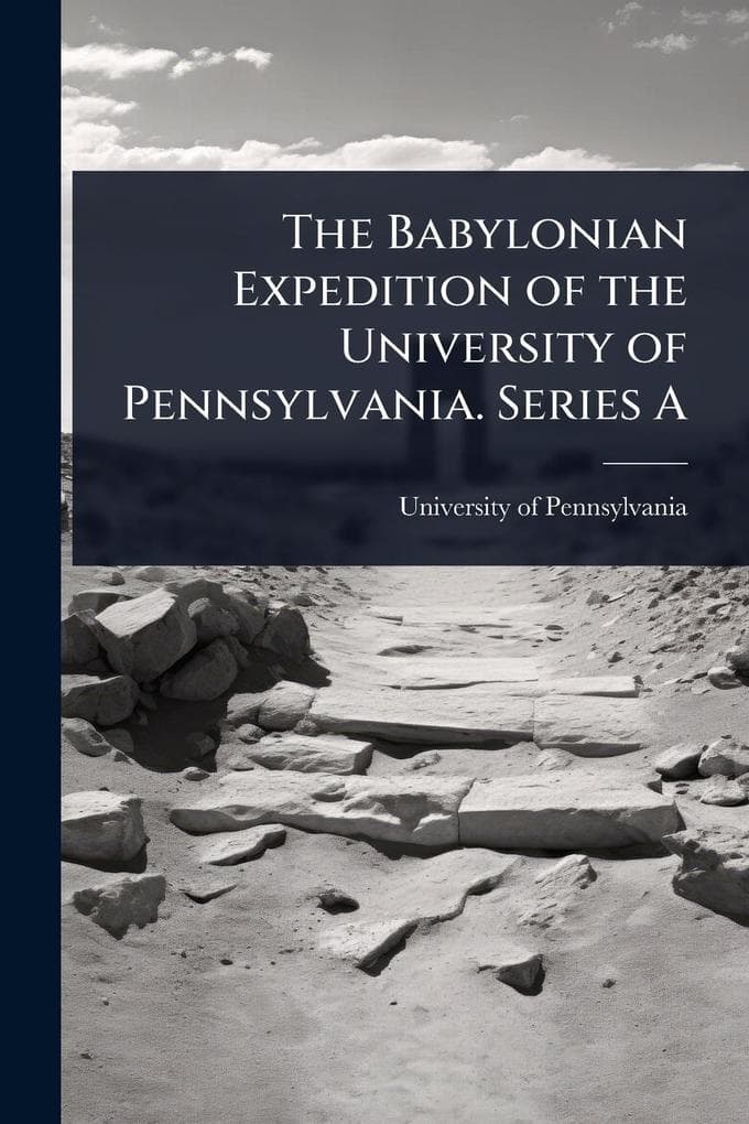 The Babylonian Expedition of the University of Pennsylvania. Series A