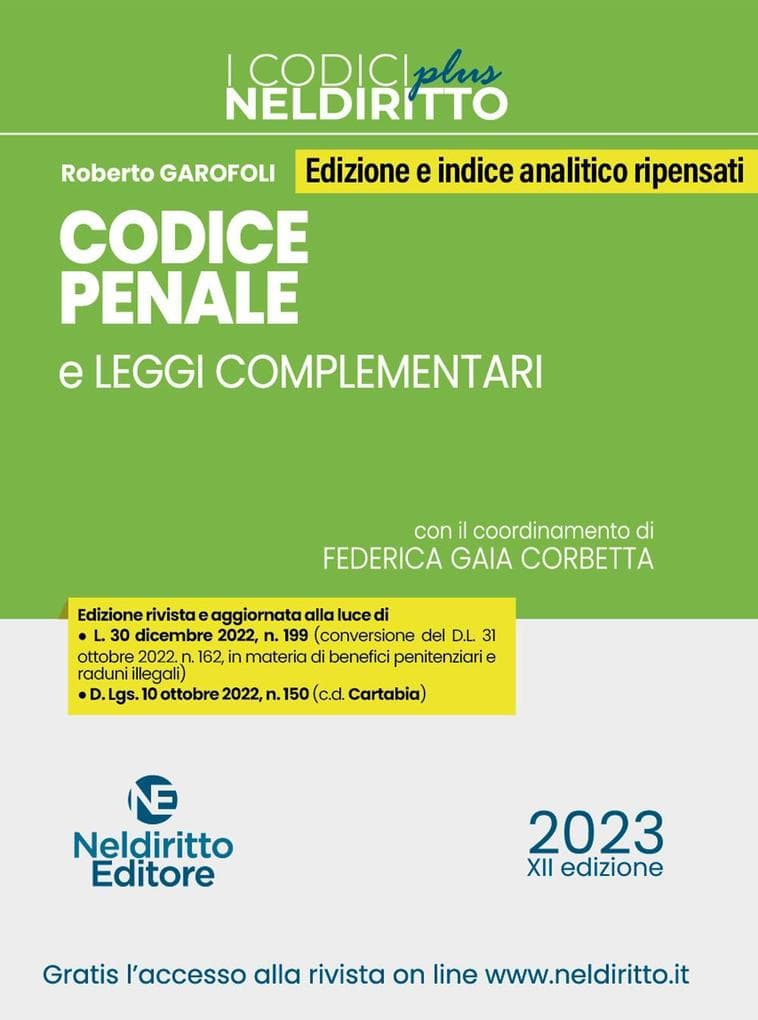 Codice penale e leggi complementari