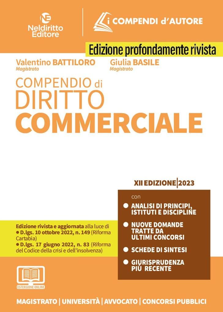 Compendio di diritto commerciale