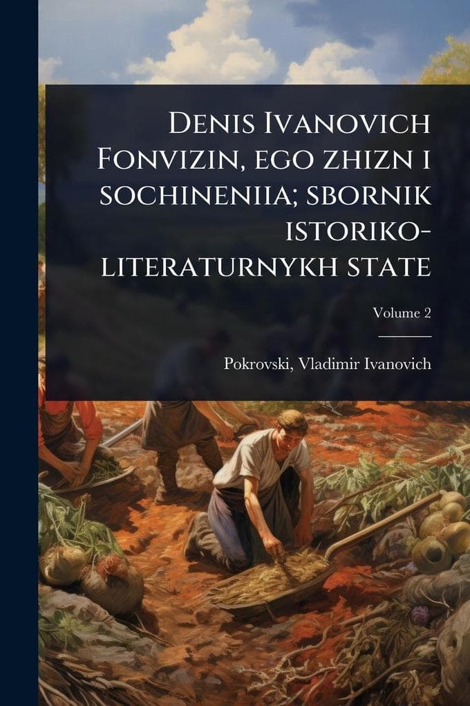 Denis Ivanovich Fonvizin, ego zhizn i sochineniia; sbornik istoriko-literaturnykh state