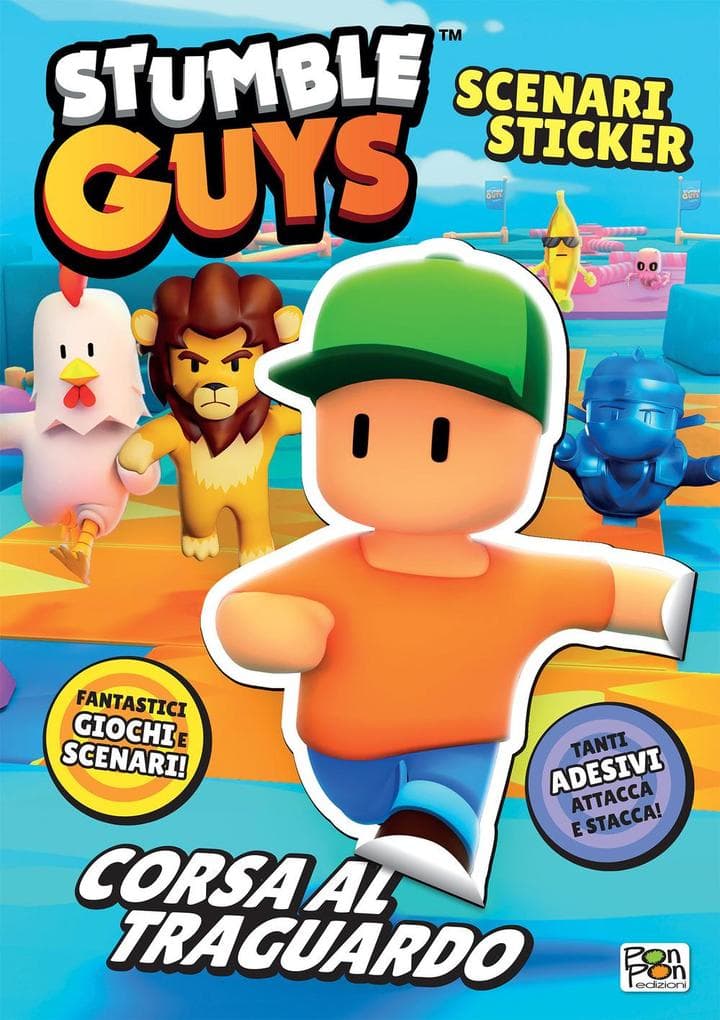 Corsa al traguardo. Stumble Guys. Scenario sticker