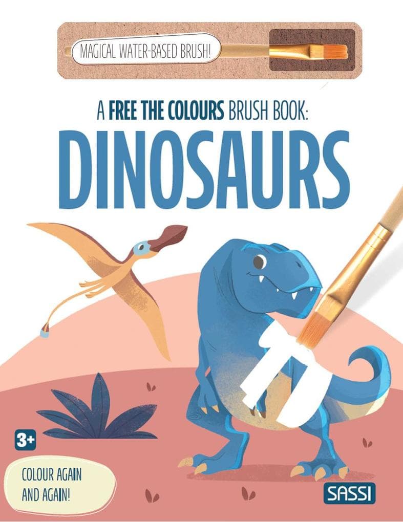 Dinosaurs. A free the colours brush book