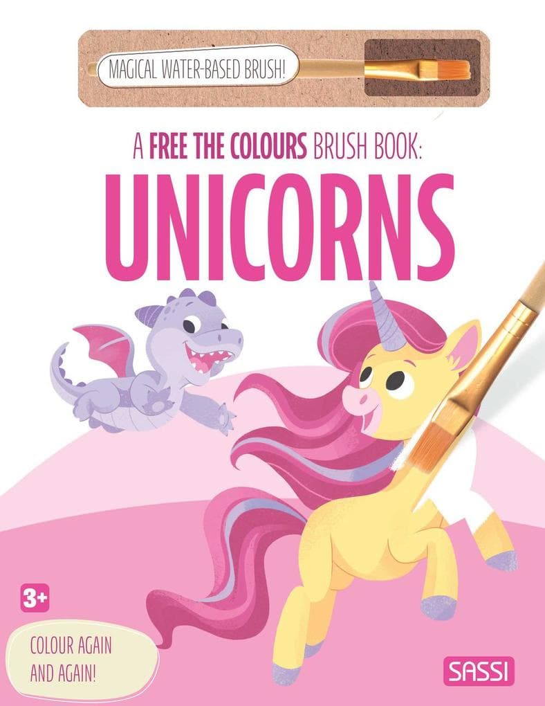 Unicorns. A free the colours brush book