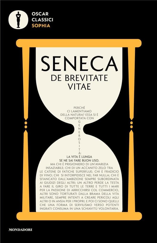 De brevitate vitae. Testo latino fronte