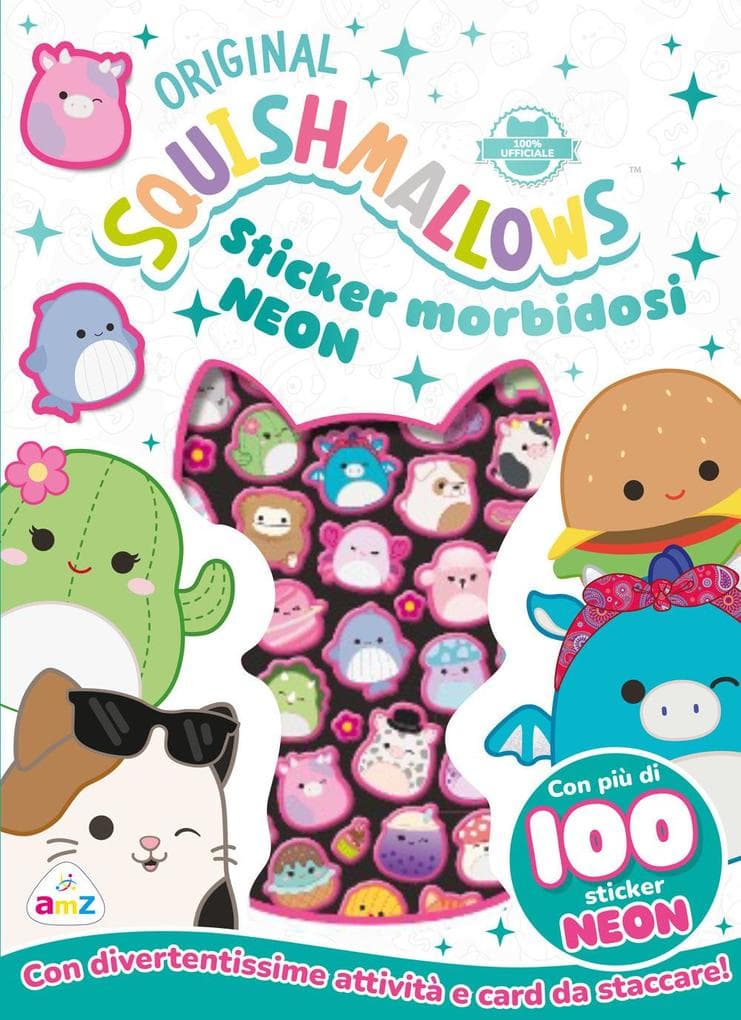 Squishmallows. Sticker morbidosi Neon