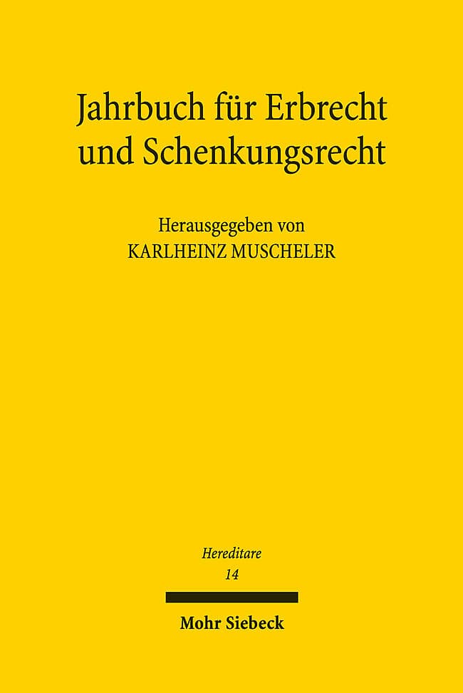 Jahrbuch für Erbrecht und Schenkungsrecht