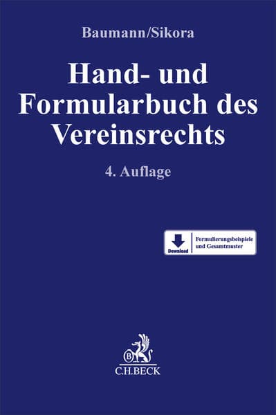 Hand- und Formularbuch des Vereinsrechts