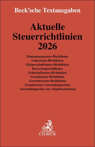 Aktuelle Steuerrichtlinien 2026