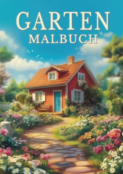 Garten Malbuch für Erwachsene - 50 Ausmalbilder zur Entspannung