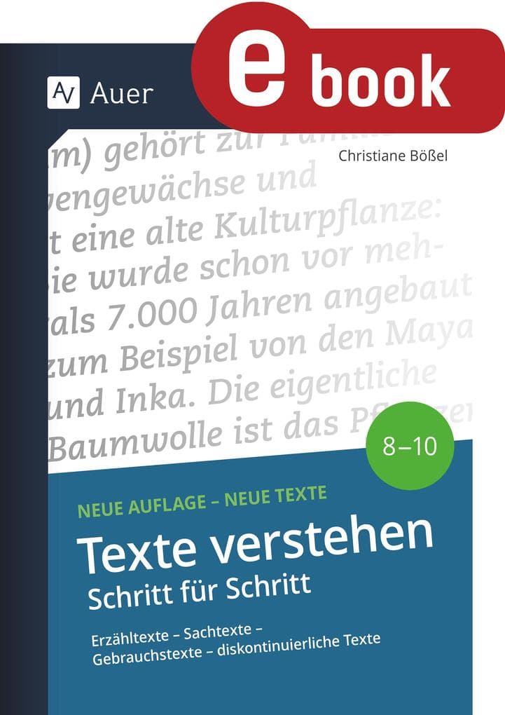 Texte verstehen - Schritt für Schritt Klasse 8-10