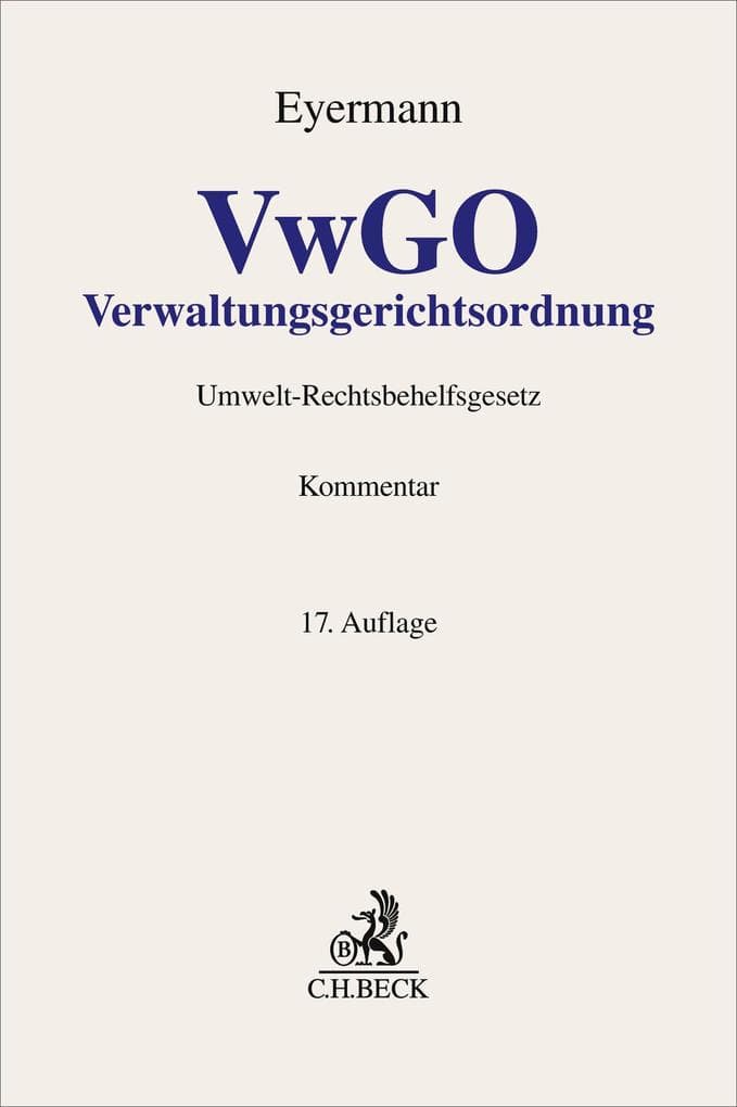 Verwaltungsgerichtsordnung. VwGO