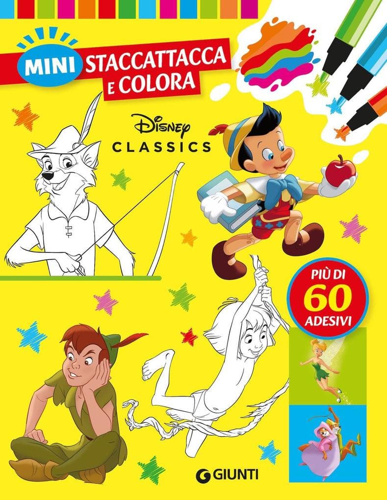Disney classics. Mini staccattacca & colora. Con adesivi