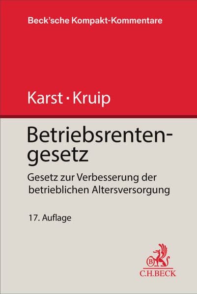 Betriebsrentengesetz. BetrAVG