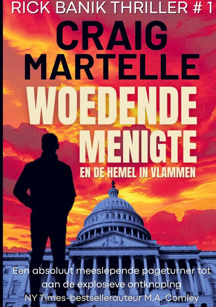 Woedende menigte en de hemel in vlammen