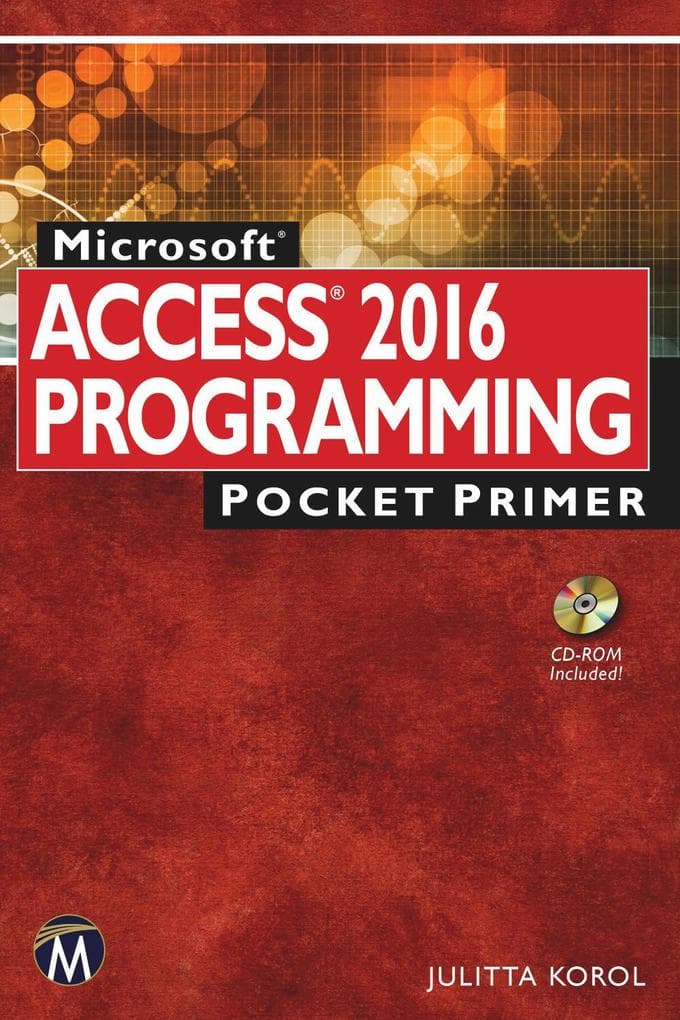 Microsoft Access 2016 Programming Pocket Primer