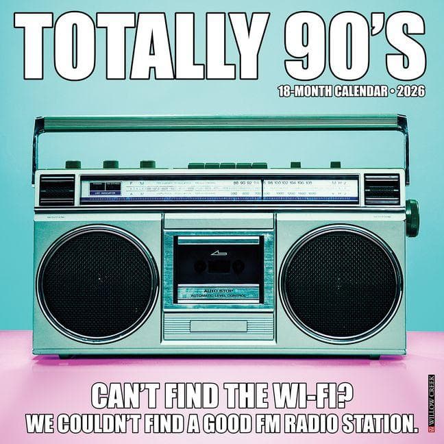 Totally 90s 2026 Wall Calendar