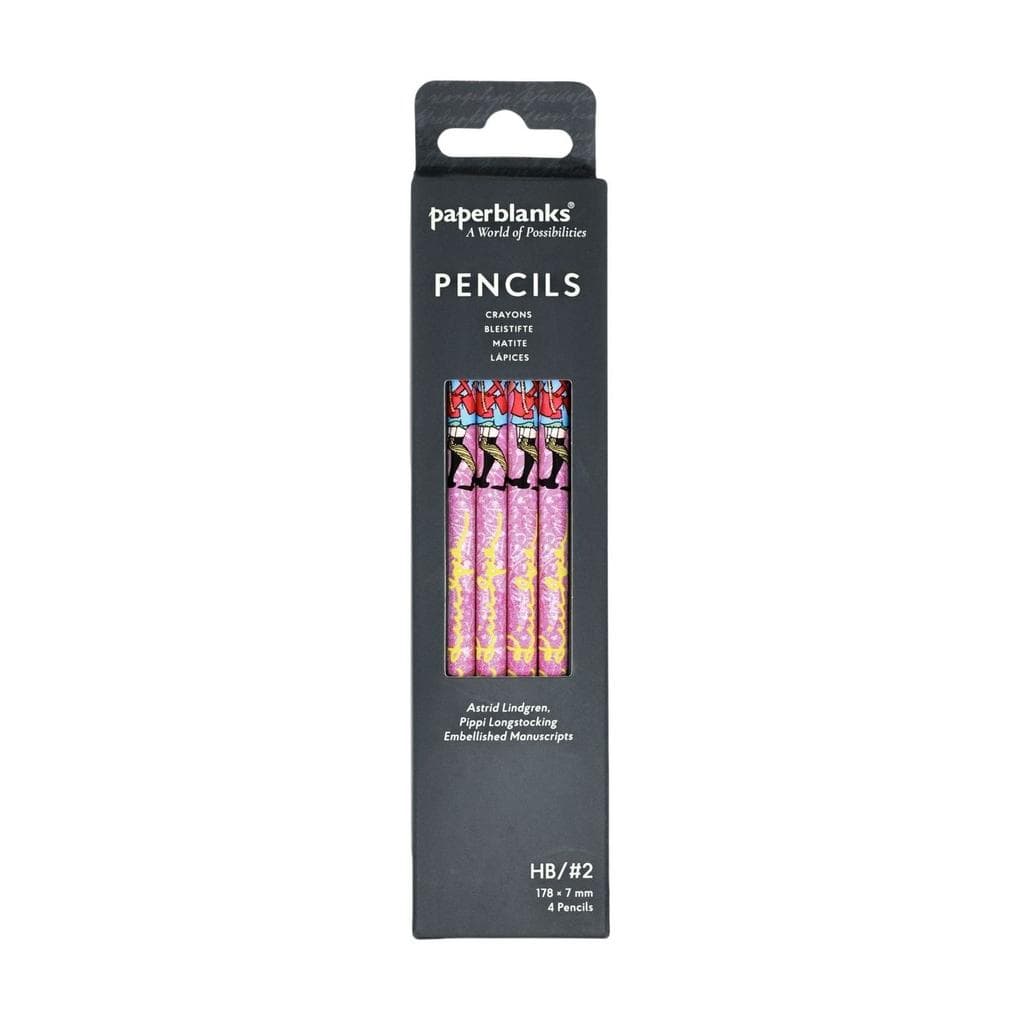 Astrid Lindgren, Pippi Longstocking (Embellished Manuscripts Collection) Pencil (4 Pack)
