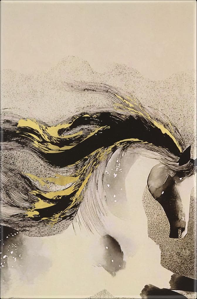 Moleskine Das Jahr des Pferdes Notizbuch L/A5, liniert, fester Einband, Kalligrafie, mit Box