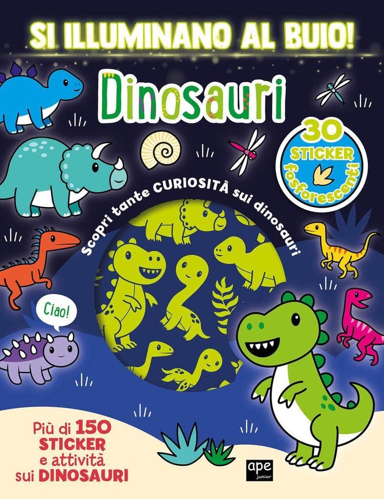 Dinosauri. Si illuminano al buio!