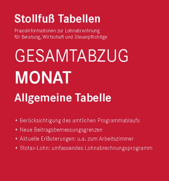 Tabelle, Gesamtabzug 2025 Monat Sonderausgabe August