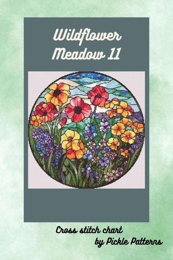 Wildflower Meadow 11 (Stained Glass Plants)