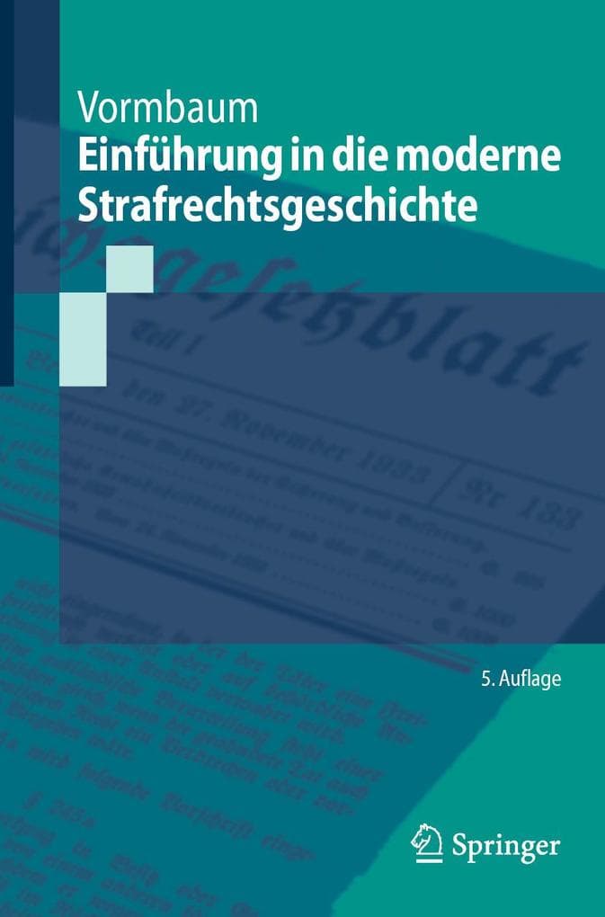Einführung in die moderne Strafrechtsgeschichte